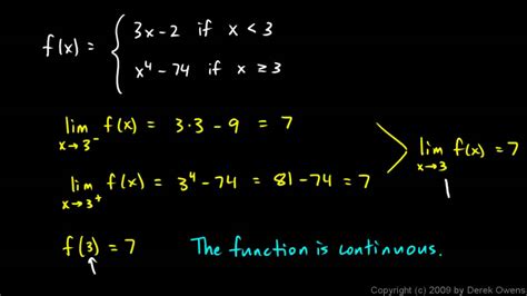 A piecewise continuous function doesn't have to be contin