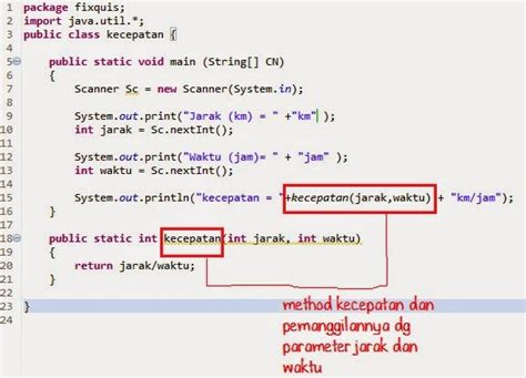 Contoh Method Pada Java