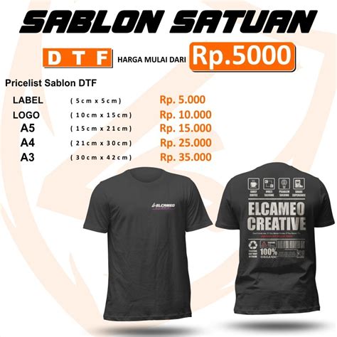 Contoh Sablon Printing