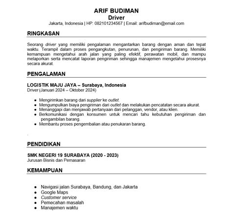Contoh cv lamaran kerja driver mbg. .  <a href=https://stag.der-sinzinger.de/pub/equqc3/polk...