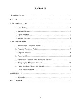 Contoh makalah daftar isi dan kata pengantar.  Daftar Pustaka 2.  Bagian...