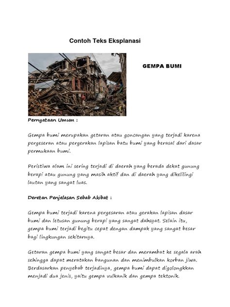 Contoh teks eksplanasi gempa bumi singkat. .  <a href=https://stalinox.ru/ftu3/...