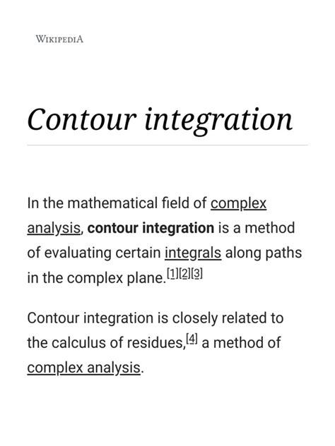 Contour integration - Wikipedia