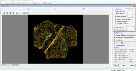 Contour plotting is available in both 2D and 3D gra