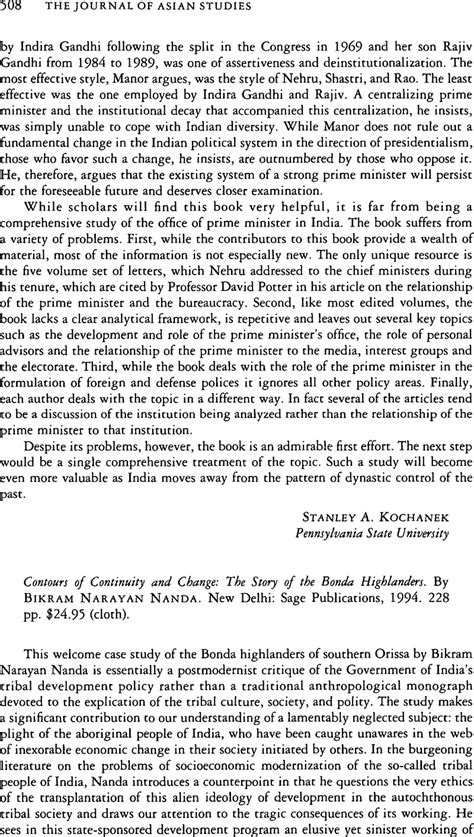Contours of continuity and change the story of the bonda highlanders. - Handbook of racial ethnic minority counseling research.