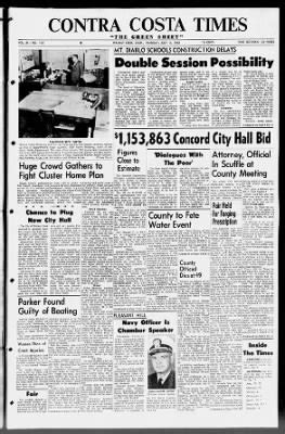 Contra costa times newspaper.  Master negatives are available for duplication from: ...