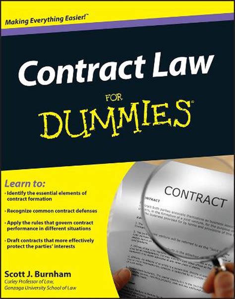 Contract Law For Dummies - Scott J. Burnham - Google Books