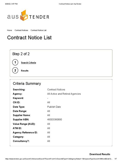 Contract Notice View - CN3507210: AusTender