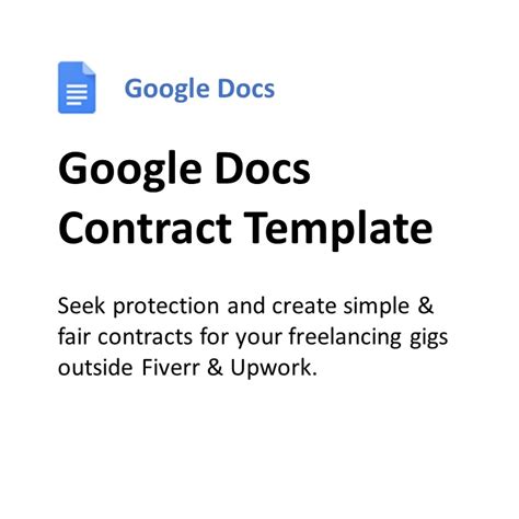 Contract Template Google Docs