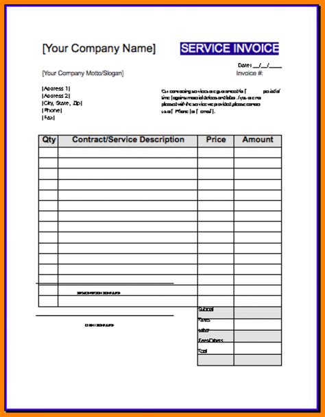 Contracting Invoice Template Cards Design Templates