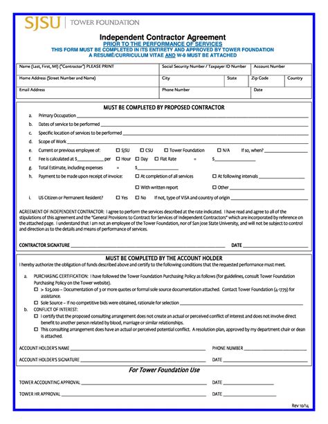 Contractor Contracts Templates