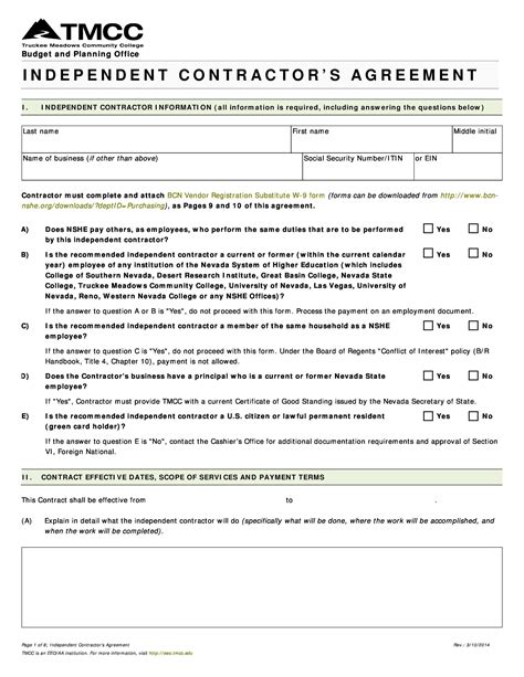 Contractor Forms Templates