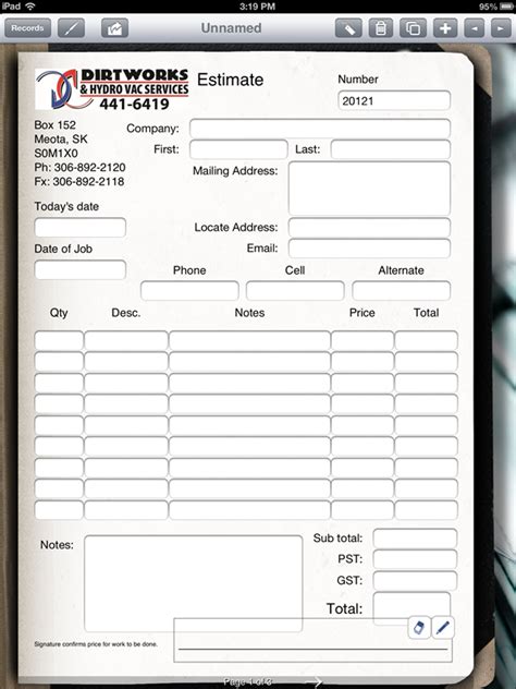 Contractor Uses iPad to Create Estimates Form Connections