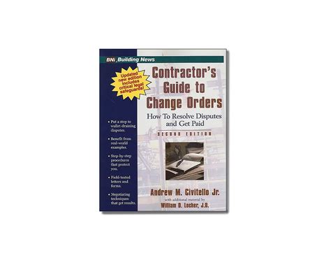 Contractors guide to change orders 2nd edition. - Managerial analytics an applied guide to principles methods tools and best practices.
