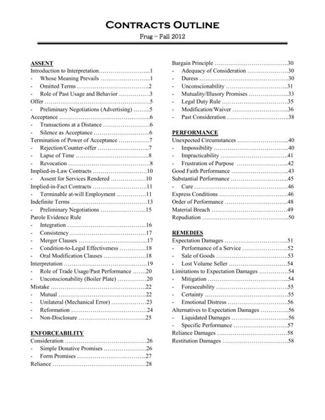 Contracts outline harvard. Relief for Work Performed or Services Rendered Ge...