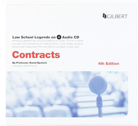Read Contracts 3D Law School Legends Audio Series Audio Cd By David G Epstein