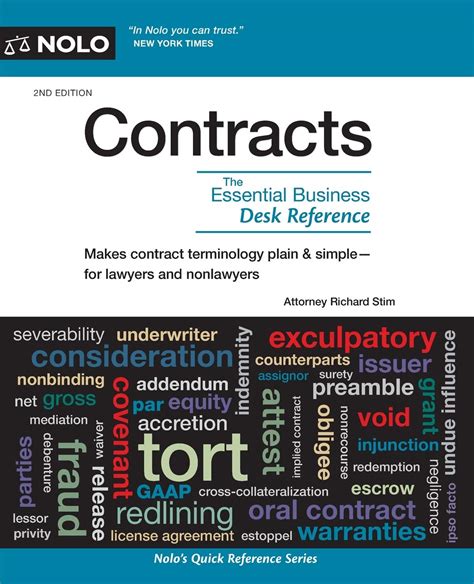 Download Contracts The Essential Business Desk Reference By Richard Stim