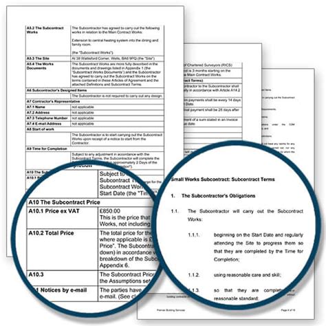 ContractsXpert Building Contracts example HBXL estimating Software