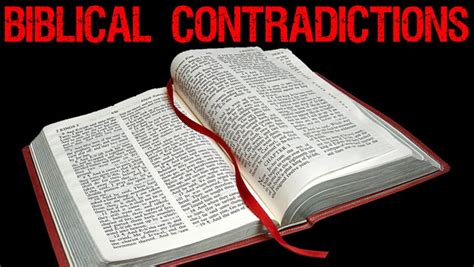 Contradiction in the bible. Here’s a List Of 100 Bible Contradictions. 1. Who incited David to count the fighting men of Israel? God did (2 Samuel 24: 1) Satan did (I Chronicles 2 1:1) … 