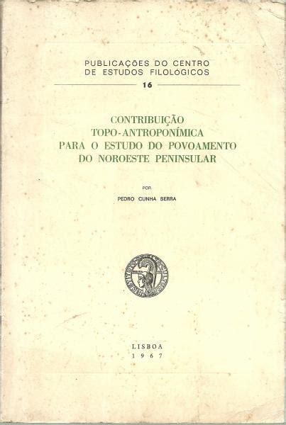 Contribuição topo antroponímica para o estudo do povoamento do noroeste peninsular. - Homosexualidad masculina en la narrativa ecuatoriana.