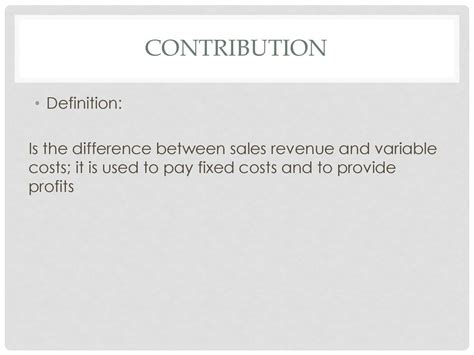 Contribution Definition com
