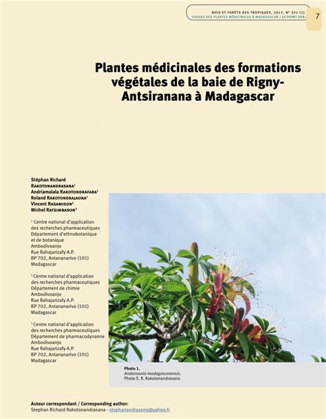 Contribution a l'inventaire des plantes médicinales de madagascar. - Tussen rood en blauw ... zit zóóóveel wit..