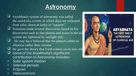 Contributions in astronomy by aryabhatta