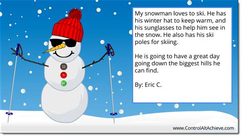 Control Alt Achieve Build a Snowman with Google Slides