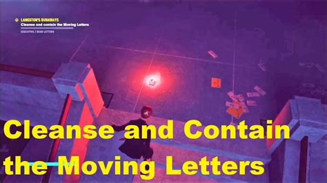 Control Cleanse and Contain the Moving Letters YouTube