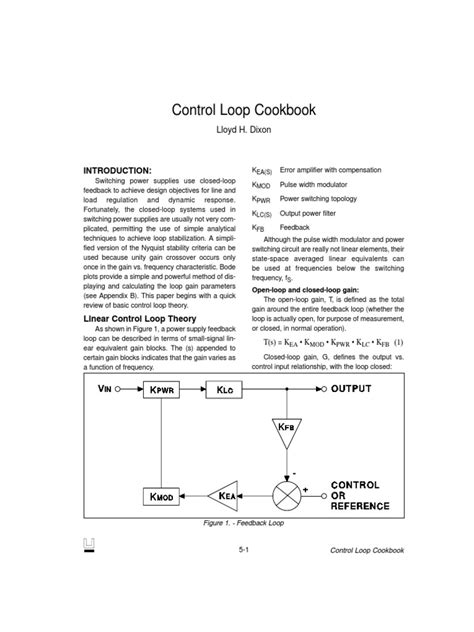 Control Loop Cookbook pdf