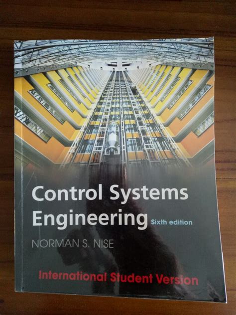 Control systems engineering nise 6th edition solution manual. - Manuale dell'insegnante sito web della 4a edizione.