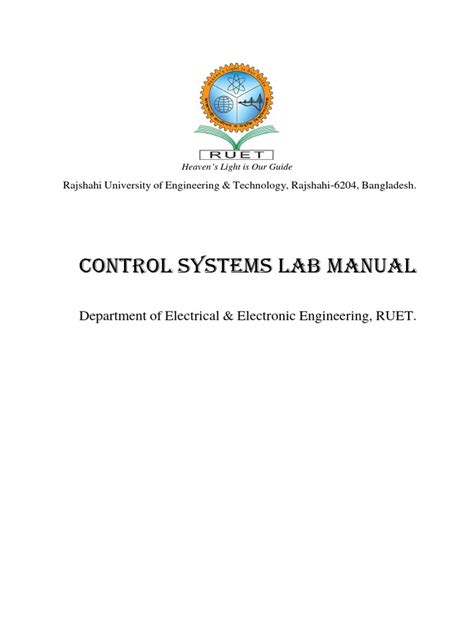 Control systems lab manual for eee. - Kenmore elite double oven owners manual.