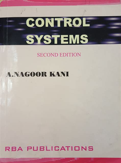 Full Download Control Systems By A Nagoor Kani