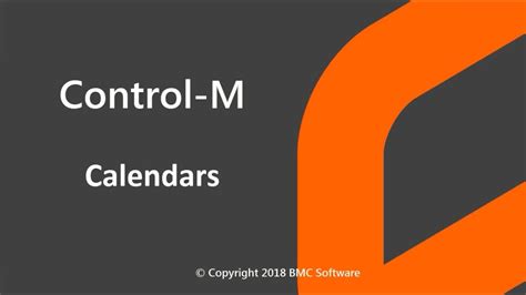 ControlM Calendars YouTube