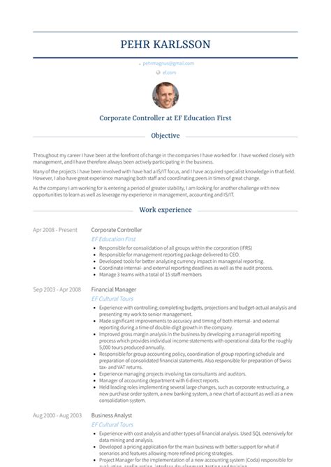Controller Resume Samples and Templates VisualCV