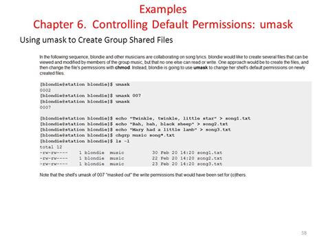 Controlling File Permissions With Umask