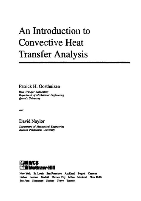 Convective heat transfer oosthuizen solution manual. - Skilsmisser i norge 1886-1995 for kalenderår og ekteskapskohorter.