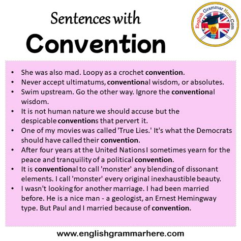 Convention meaning in english.  a.  the.  See examples of convention used in a sentence.  a ...