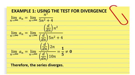 A test to determine if a given series converges or diverges. 