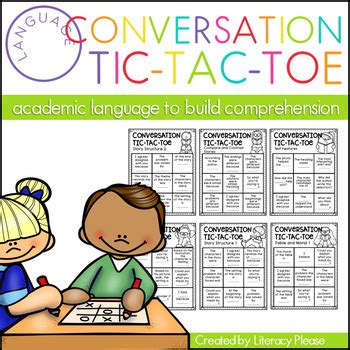 Conversation Tic Tac Toe Teaching Resources TPT