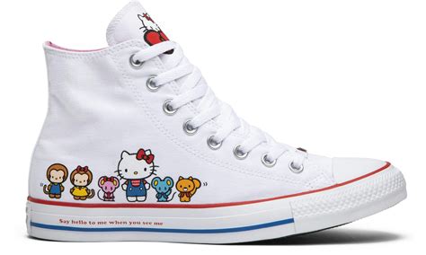 Converse Hello Kitty denim canvas x star pattern high cut ... - eBay