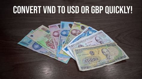 Conversion usd to vnd. How to convert Vietnamese dongs to US dollars. 1 Input your amount. Simply type in the box how much you want to convert. 2 Choose your currencies. Click on the dropdown to select VND in the first dropdown as the currency that you want to convert and USD in the second drop down as the currency you want to convert to. 