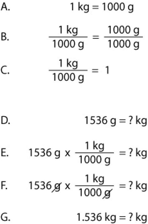 Convert (g) to (kg) - Conversion of Measurement Units