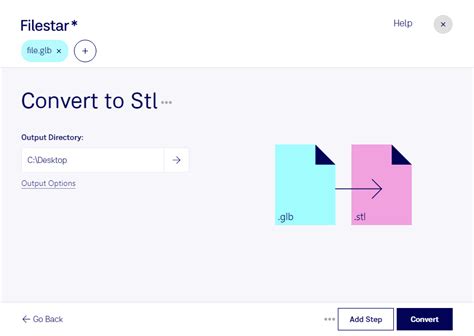 Convert GLB to X for free - ImageToStl