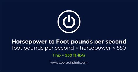 Convert Horsepower to Foot-pounds per second