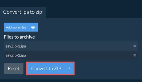 Convert IPA to ZIP Online. Quick, Secure & FREE! ezyZip