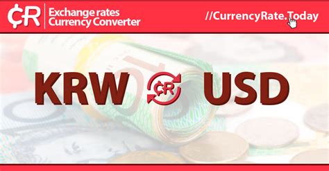 Convert KRW/ 한국 원화 - won to us dollar