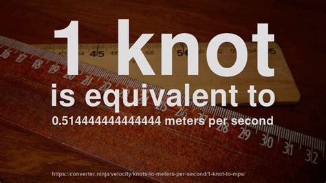 Convert Meter/second to Knot