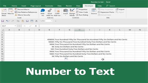 Convert Numbers To Text In Excel YouTube