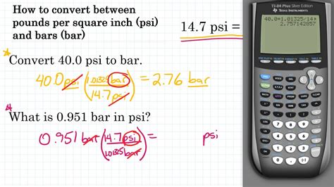 Convert PSI to Bar.